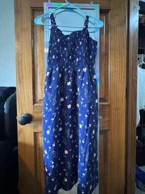 Old Navy Navy Floral Summer Dress